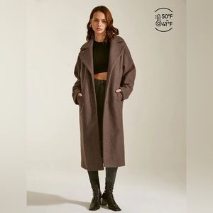 Essential Long Wool Coat (essentially new, worn once!)